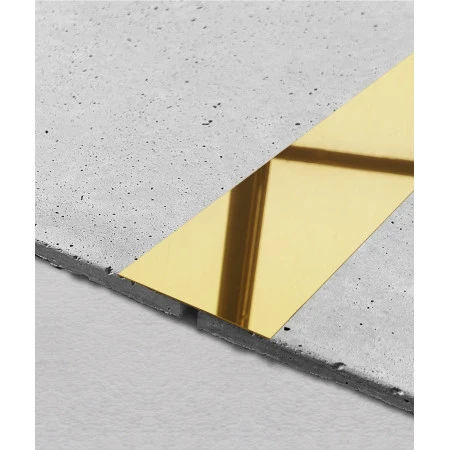 Platbanda inox auriu lucios 150 mm x 0.6 mm x 2700 mm