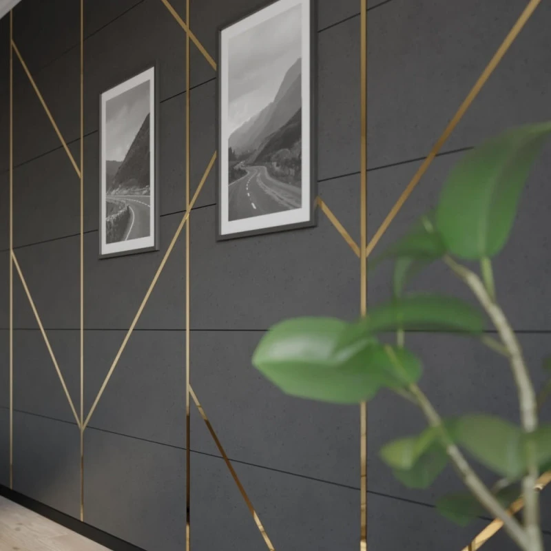 Platbanda inox auriu lucios 150 mm x 0.6 mm x 2700 mm
