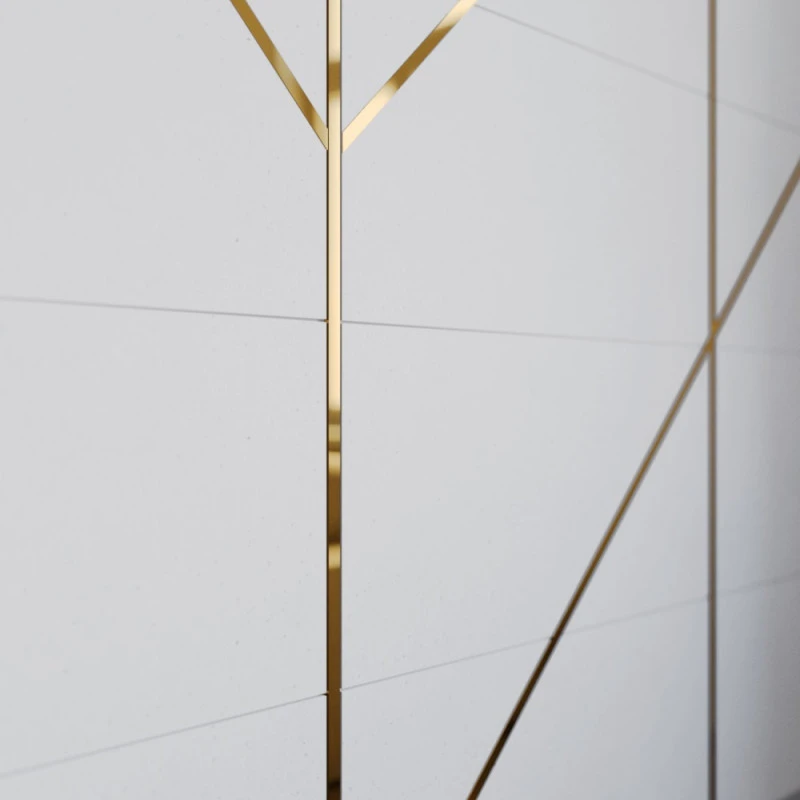 Platbanda inox auriu lucios 150 mm x 0.6 mm x 2700 mm