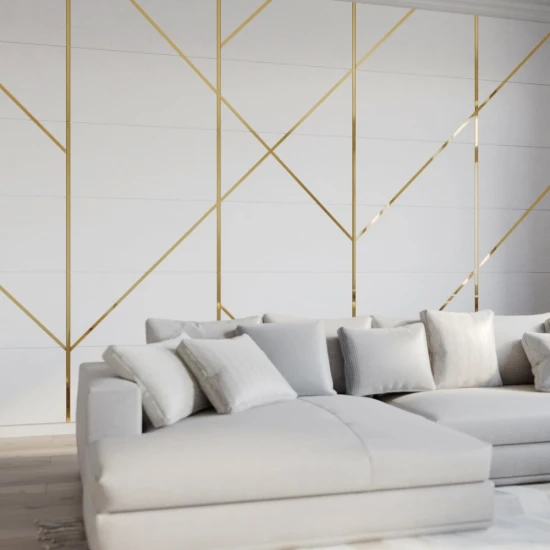 Platbanda inox auriu lucios 150 mm x 0.6 mm x 2700 mm