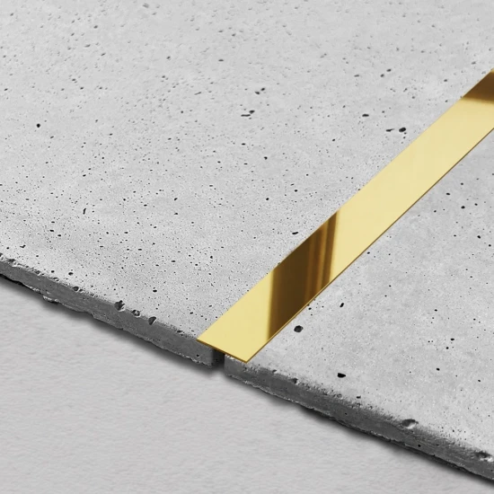 Platbanda inox auriu lucios 15 mm x 0.6 mm x 2700 mm