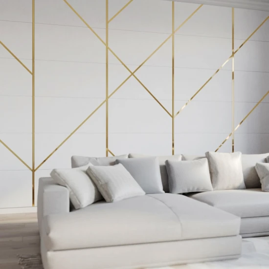 Platbanda inox auriu lucios 15 mm x 0.6 mm x 2700 mm