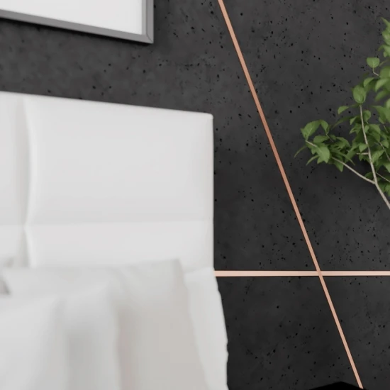 Platbanda inox, cupru periat, 20 mm x 0.6 mm x 2700 mm