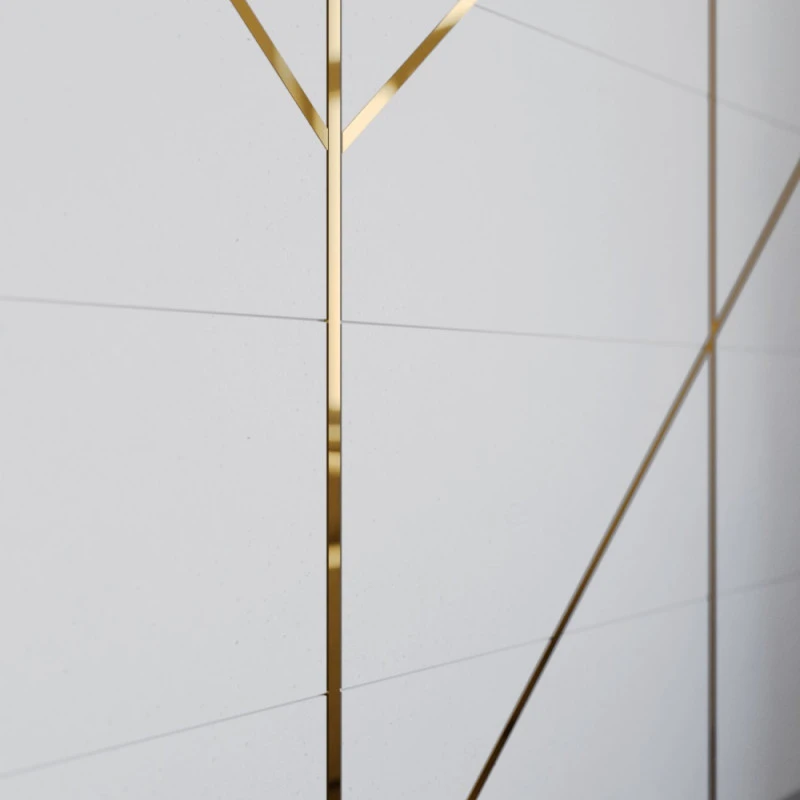 Platbanda inox aurie lucioasa 200 mm x 0.6 mm x 2700 mm