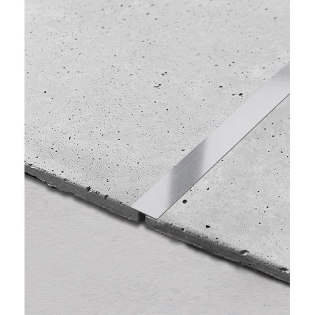 Platbanda inox crom periat 20 mm x 2700 mm x 0.6 mm, profil decorativ