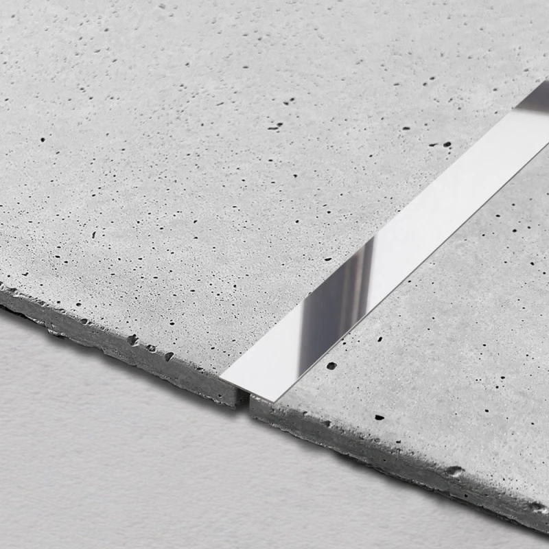 Platbanda inox crom lucios 20 mm x 2700 mm x 0.6 mm, profil decorativ