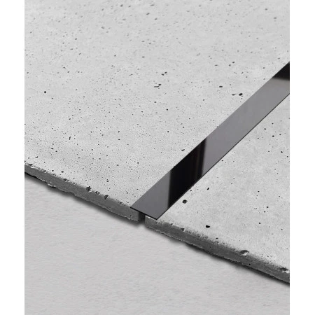 Platbanda inox negru lucios 20 x 2700 x 0.6 mm, profil decorativ