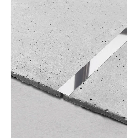 Platbanda inox crom lucios 30 mm x 2700 mm x 0.6 mm, profil decorativ