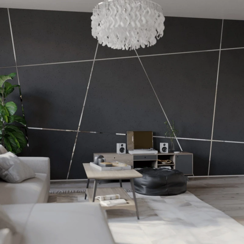 Platbanda inox crom lucios 30 mm x 2700 mm x 0.6 mm, profil decorativ