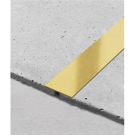 Platbanda auriu mat inox 50 mm x 0.6 mm x 2700 mm