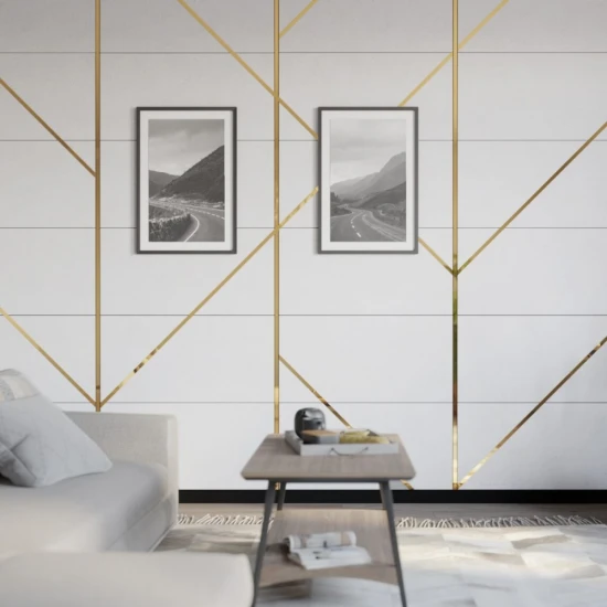 Platbanda inox auriu lucios 50 mm x 0.6 mm x 2700 mm