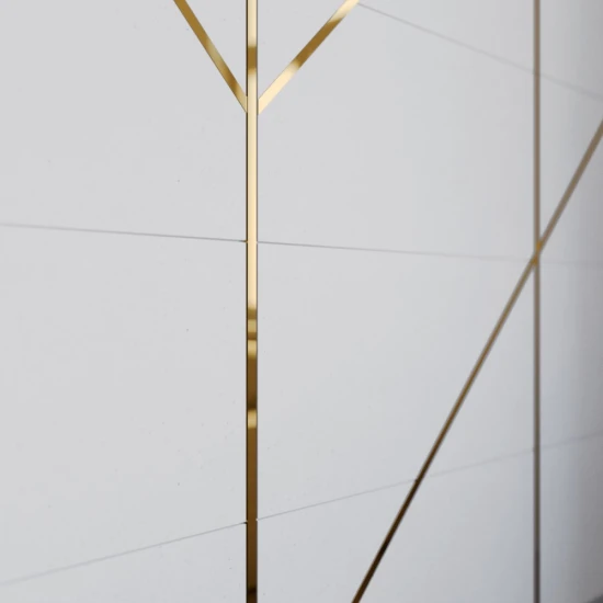 Platbanda inox auriu lucios 50 mm x 0.6 mm x 2700 mm