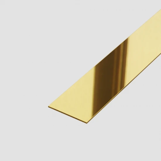 Platbanda inox auriu lucios 60 mm x 0.6 mm x 2700 mm Platbanda inox auriu lucios 60 mm x 0.6 mm x 2700 mm
