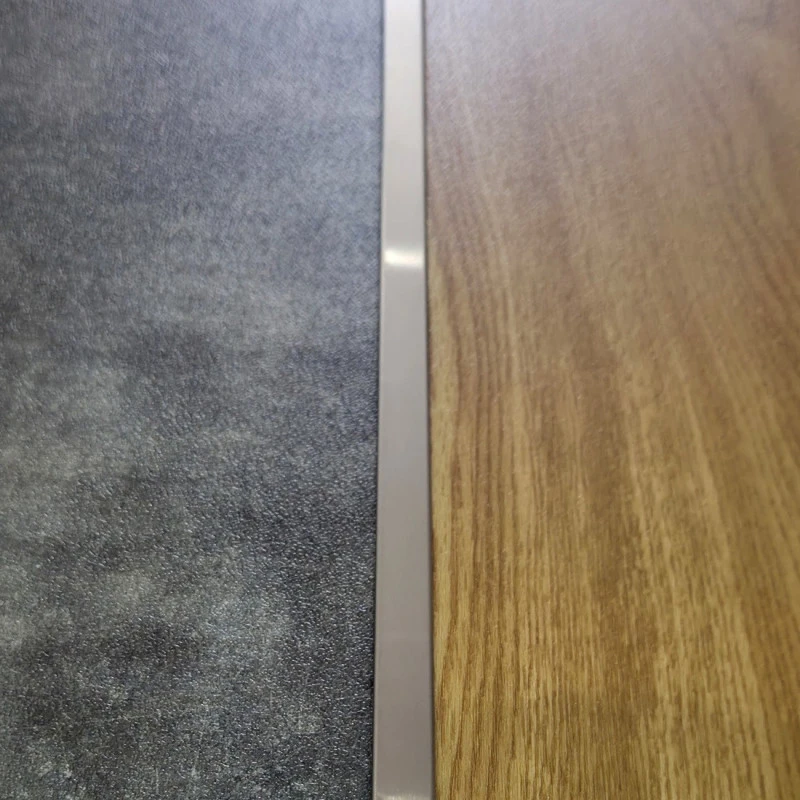 Profil trecere T inox 15x9x2700 mm crom mat / periat - la nivel