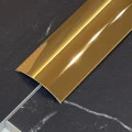 Prag de trecere inox 38 x 2700 mm auriu lucios - la nivel - lipire cu adeziv