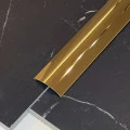Prag de trecere inox 38 x 2700 mm auriu lucios - la nivel - lipire cu adeziv