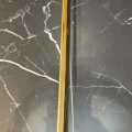 Prag de trecere inox 38 x 2700 mm auriu lucios - la nivel - lipire cu adeziv