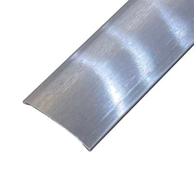 Prag de trecere inox 38 x 2700 mm crom mat - la nivel - lipire cu adeziv