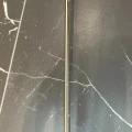 Prag de trecere inox 38 x 2700 mm crom lucios - la nivel - lipire cu adeziv