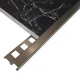 Profil colt exterior 12 x 12 mm inox patrat gresie faianta auriu antic