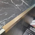 Coltar inox 15 x 15 mm auriu antic - tip L