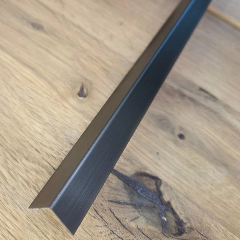 Coltar inox 15 x 15 mm auriu antic - tip L