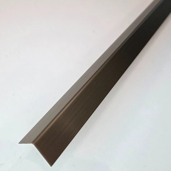Coltar inox 15 x 15 mm auriu antic - tip L
