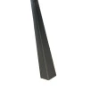 Coltar inox 15x15 mm negru brush 2700 mm - Profil tip L
