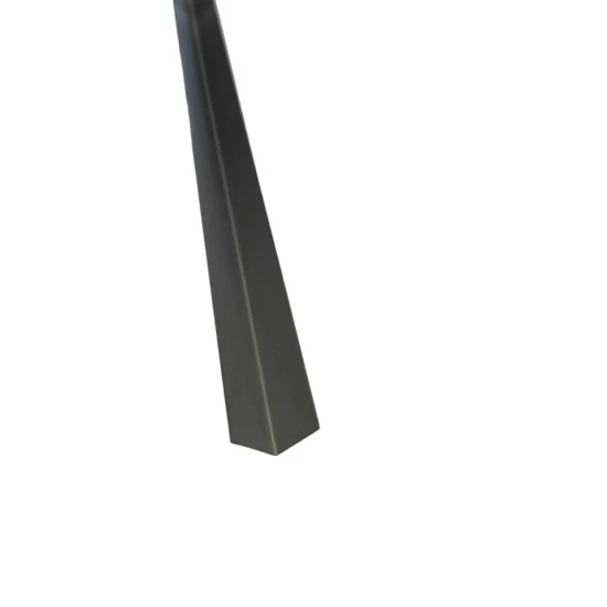 Coltar inox 15x15 mm negru brush 2700 mm - Profil tip L