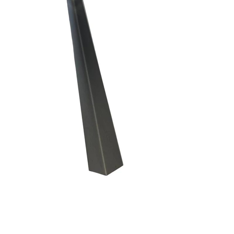 Coltar inox 15x15 mm negru brush 2700 mm - Profil tip L