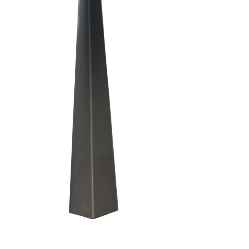 Coltar inox 15x15 mm negru brush 2700 mm - Profil tip L