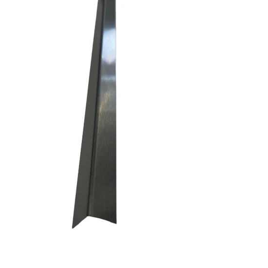 Coltar inox 15x15 mm negru brush 2700 mm - Profil tip L