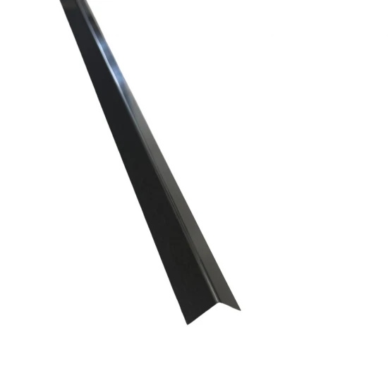 Coltar inox 15x15 mm negru brush 2700 mm - Profil tip L