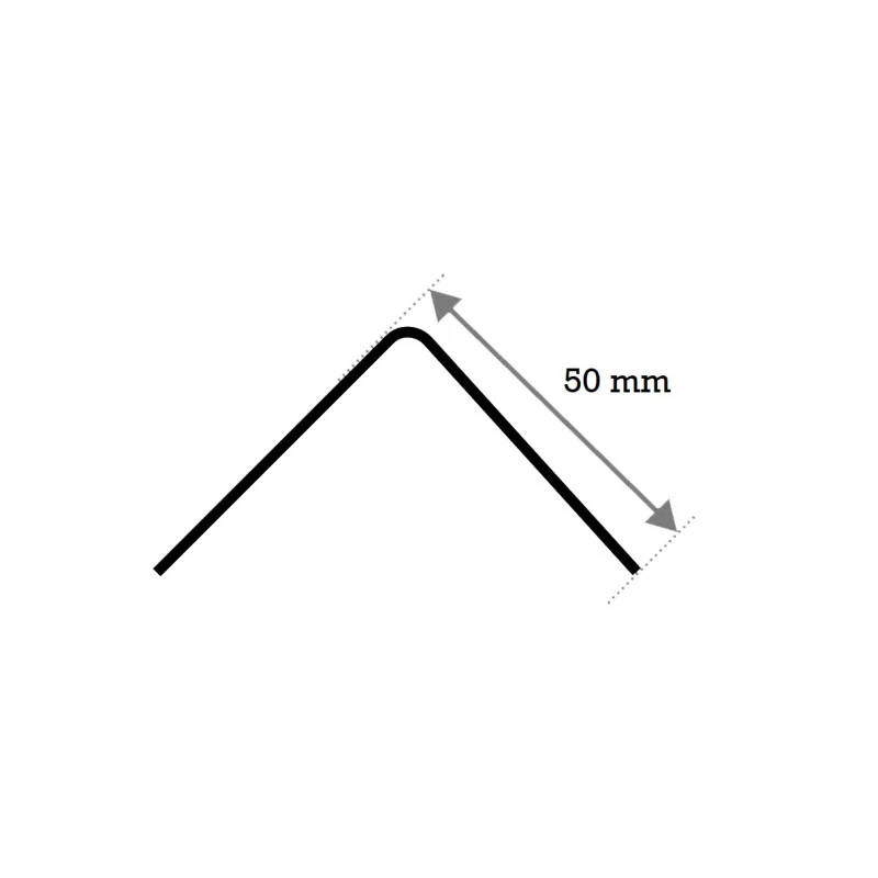 Coltar inox 50x50 mm auriu lucios 2700 mm - Profil tip L