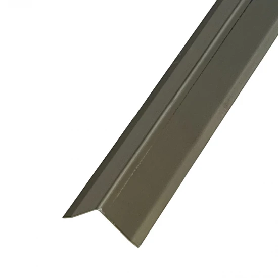 Coltar interior inox 20x20 mm auriu brush 2700 mm - Profil tip L tesit