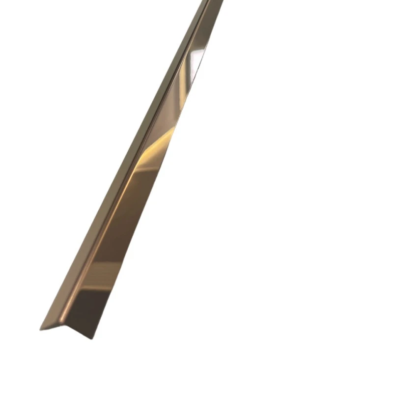 Coltar inox 15x15 mm cupru lucios 2700 mm - Profil tip L