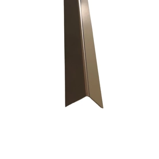 Coltar inox 15x15 mm cupru lucios 2700 mm - Profil tip L