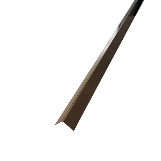 Coltar inox 15x15 mm cupru lucios 2700 mm - Profil tip L