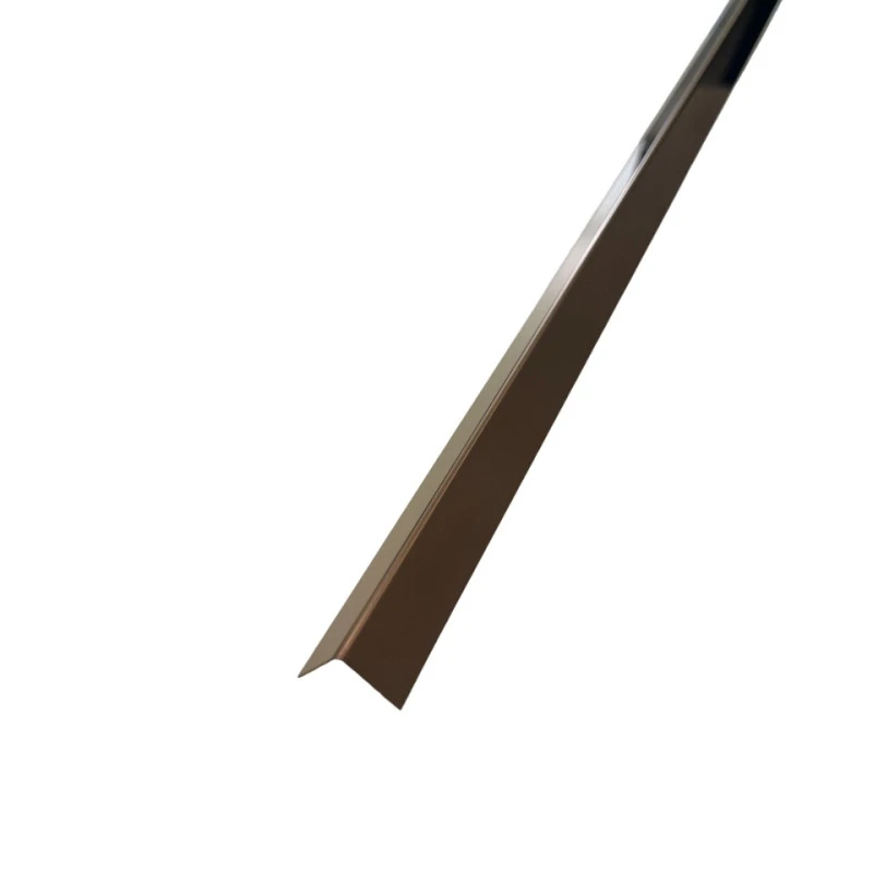 Coltar inox 15x15 mm cupru lucios 2700 mm - Profil tip L