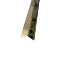 Coltar inox 20x20 mm auriu lucios 2700 mm - Profil tip L