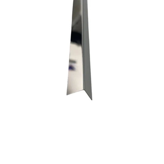 Coltar inox 15x15 mm crom lucios 2700 mm - Profil tip L Coltar inox 15x15 mm crom lucios 2700 mm - Profil tip L