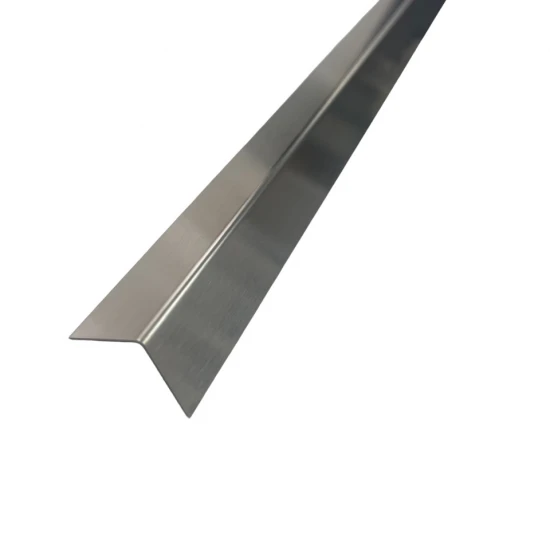 Coltar inox 20x20 mm crom brush 2700 mm - Profil tip L