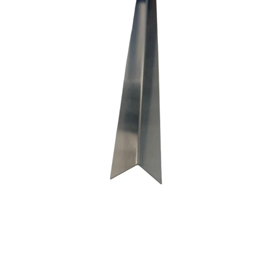 Coltar inox 20x20 mm crom brush 2700 mm - Profil tip L