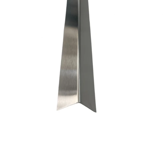 Coltar inox 15x15 mm crom brush 2700 mm - Profil tip L