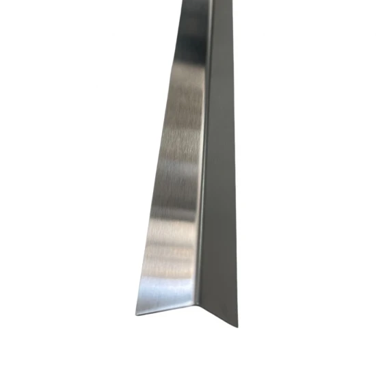 Coltar inox 15x15 mm crom brush 2700 mm - Profil tip L