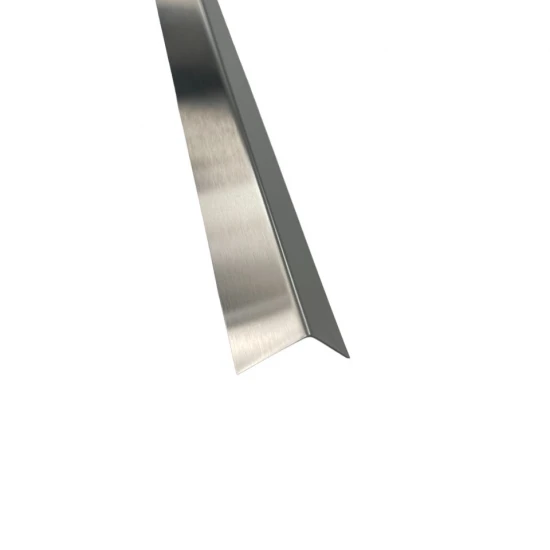 Coltar inox 15x15 mm crom brush 2700 mm - Profil tip L