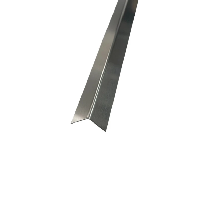 Coltar inox 15x15 mm crom brush 2700 mm - Profil tip L