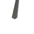 Coltar inox 15x15 mm crom brush 2700 mm - Profil tip L