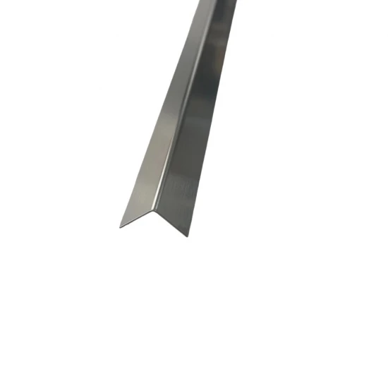 Coltar inox 15x15 mm crom brush 2700 mm - Profil tip L