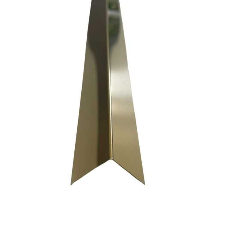 Coltar inox 30x30 mm auriu lucios 2700 mm - Profil tip L
